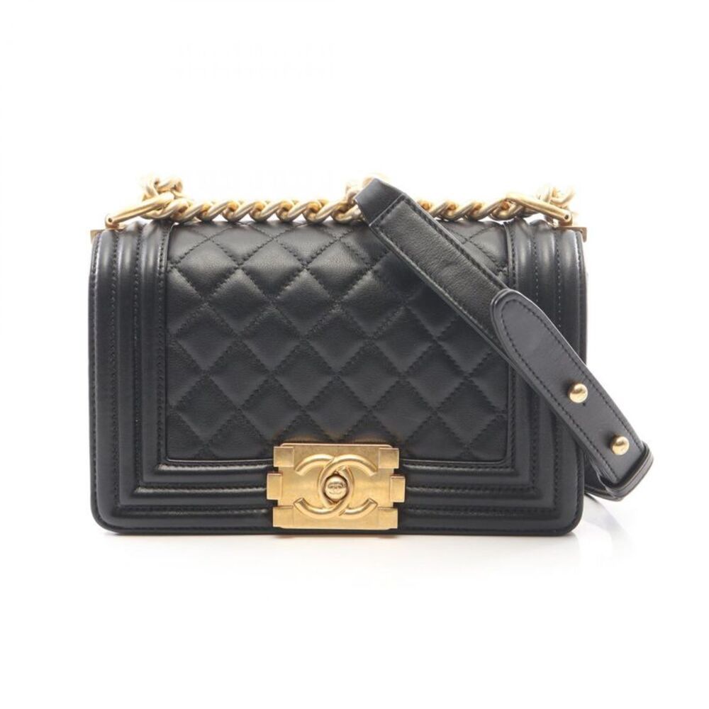 CHANEL Boy Chanel Lambskin Shoulder Bag